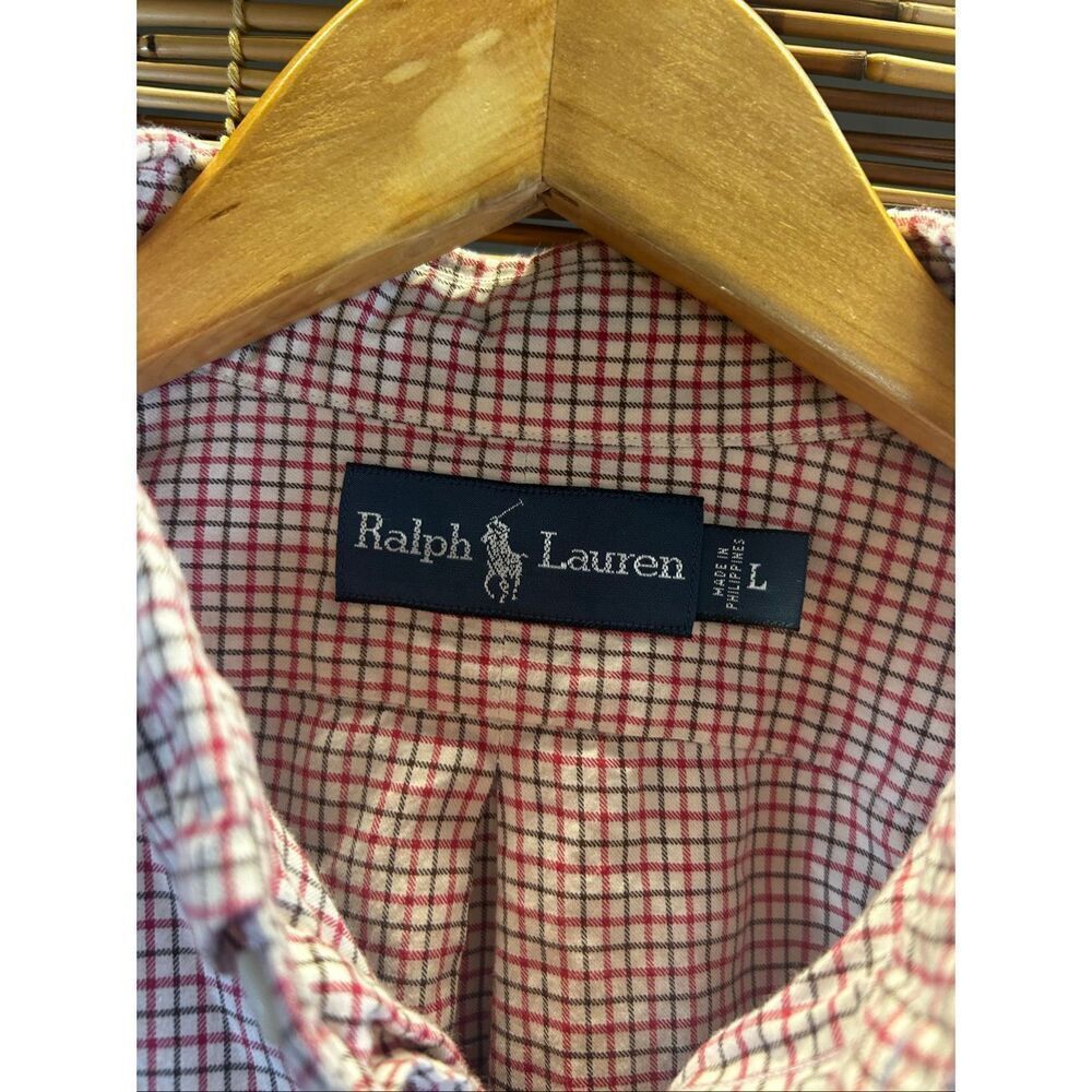 Ralph Lauren Grid Check Large (L) Red Black